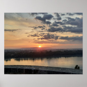 Esztergom Nachthimmel. Poster