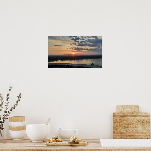 Esztergom Night Sky. Poster (Küche)