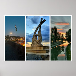 Esztergom Night Sky. Poster