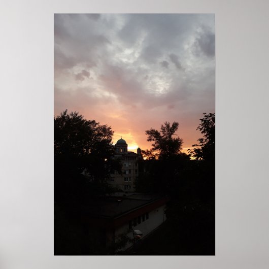 Esztergom Night Sky. Poster (Vorne)