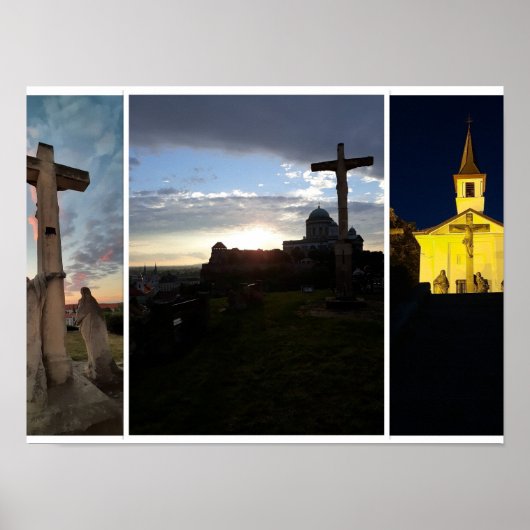Esztergom Night Sky. Poster (Vorne)