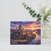 Esztergomer Basilika Ungarn Postkarte (Stehend Vorderseite)