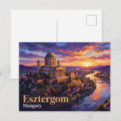Esztergomer Basilika Ungarn Postkarte (Vorne/Hinten)