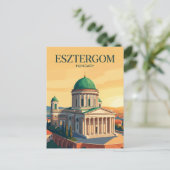 Esztergomer Basilika Ungarn Postkarte (Stehend Vorderseite)