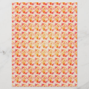 ET Abstract Roses Scrapbook Papier 2-seitige Seite