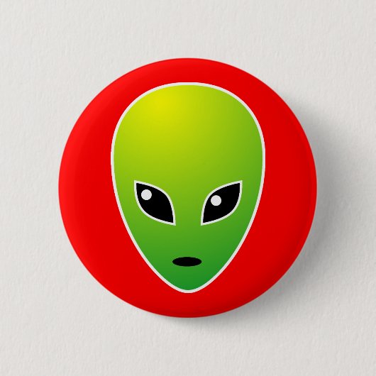 ET - auf Rot - Maßgeschneidert Button (Vorderseite)