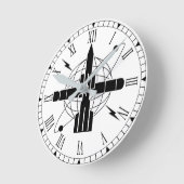 ET Branch-Abzeichen Runde Wanduhr (Winkel)