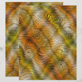 ET Faux Snakeskin Scrapbook Paper 2-Sided Page