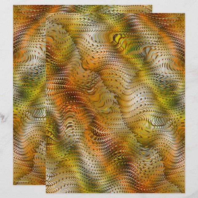 ET Faux Snakeskin Scrapbook Paper 2-Sided Page (Vorne/Hinten)