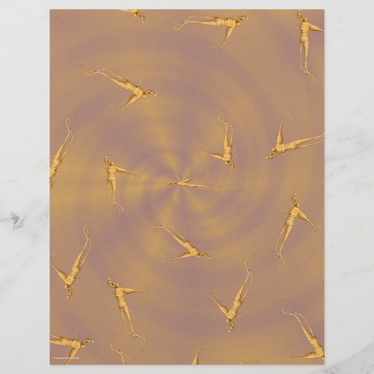 ET Ginseng Man Scrapbook Paper Bulk Pages Flyer (Hinten)