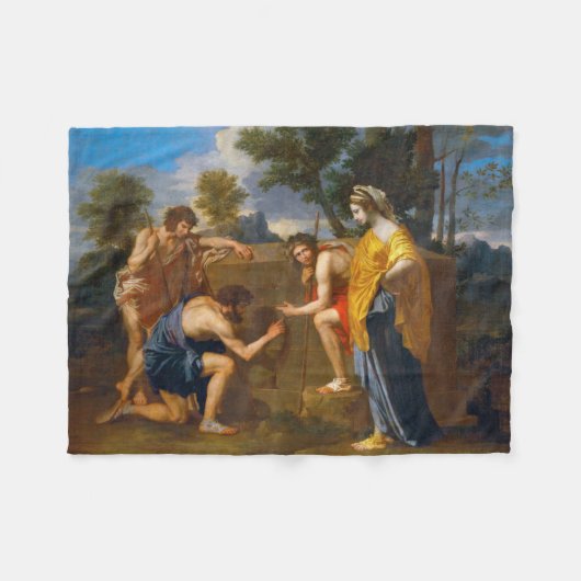 Et in Arcadia ego, Poussin Fleecedecke (Vorderseite (Horizontal))