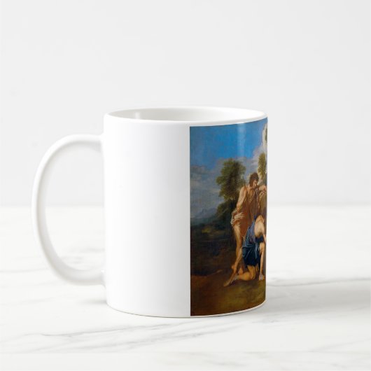 Et in Arcadia ego, Poussin Kaffeetasse (Links)