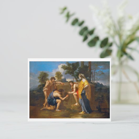 Et in Arcadia ego, Poussin Postkarte (Stehend Vorderseite)