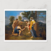 Et in Arcadia ego, Poussin Postkarte (Vorderseite)