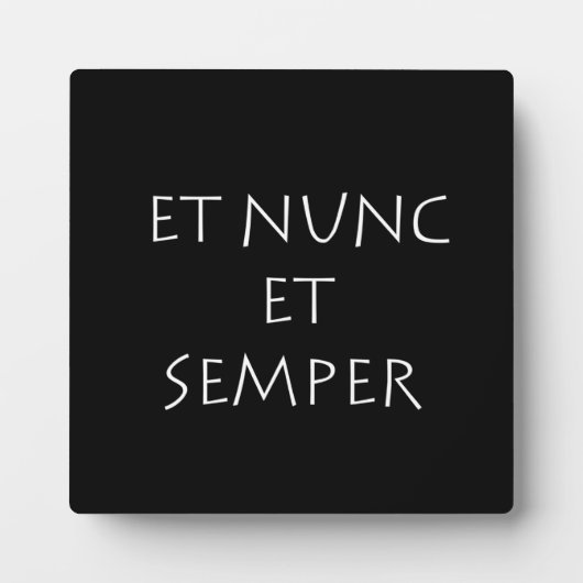 Et nunc et semper fotoplatte (Vorderseite)