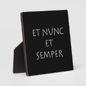 Et nunc et semper fotoplatte (Vorderseite)