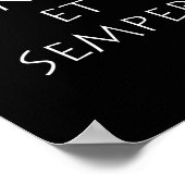 Et nunc et semper poster (Ecke)