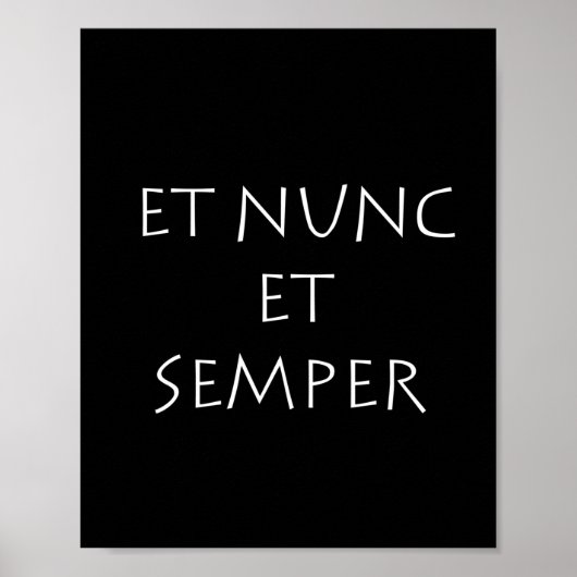 Et nunc et semper poster (Vorne)