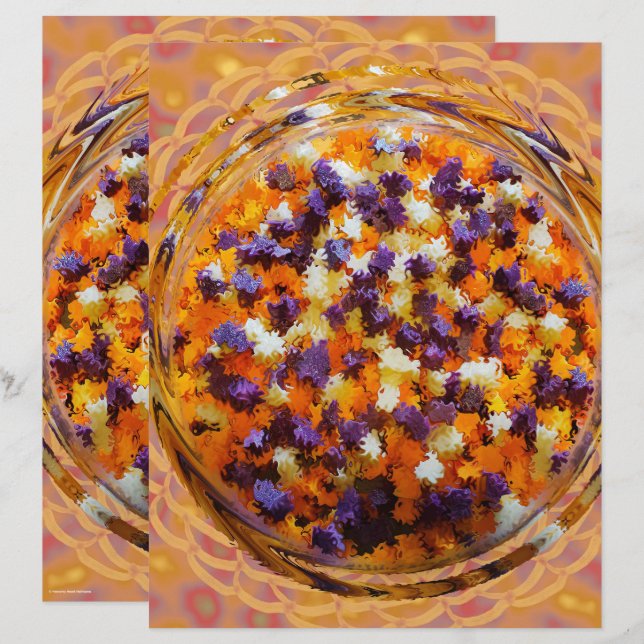 ET Potpourri Scrapbook Papier 2-seitige Seite (Vorne/Hinten)