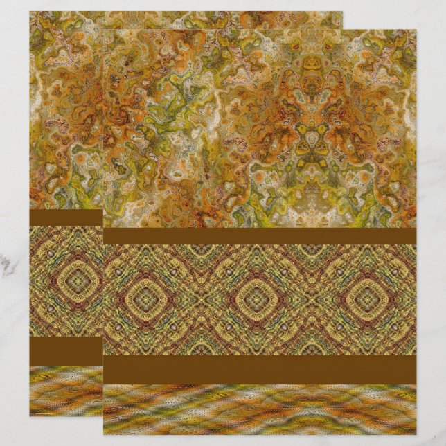 ET Sampler Scrapbook Papier 2-seitige Seite (Vorne/Hinten)