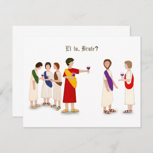 "Et Tu Brute?" Julius Caesar im Party (Vorne/Hinten)