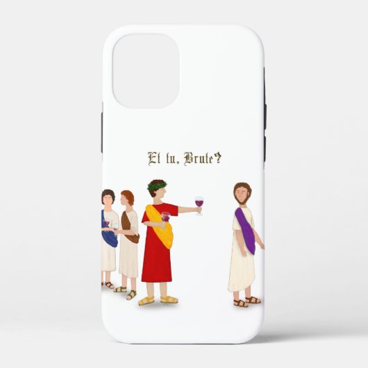 "Et Tu Brute?" Julius Caesar im Party Case-Mate iPhone Hülle (Rückseite)