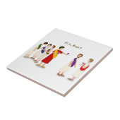 "Et Tu Brute?" Julius Caesar im Party Fliese (Seite)