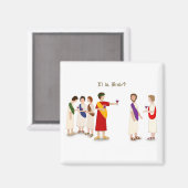 "Et Tu Brute?" Julius Caesar im Party Magnet (Vorderseite/Rückseite)