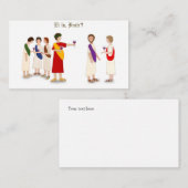 "Et Tu Brute?" Julius Caesar im Party Mitteilungskarte (Vorne/Hinten)