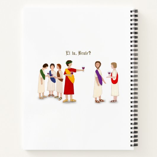 "Et Tu Brute?" Julius Caesar im Party Notizblock (Rückseite)