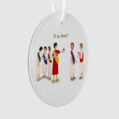"Et Tu Brute?" Julius Caesar im Party Ornament (Vorderseite)