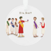 "Et Tu Brute?" Julius Caesar im Party Ornament (Rückseite)