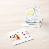 "Et Tu Brute?" Julius Caesar im Party Rechteckiger Pappuntersetzer (Vor Ort)