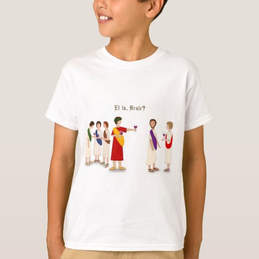 "Et Tu Brute?" Julius Caesar im Party T-Shirt (Vorderseite)