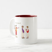 "Et Tu Brute?" Julius Caesar im Party Zweifarbige Tasse (Vorderseite Links)