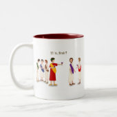 "Et Tu Brute?" Julius Caesar im Party Zweifarbige Tasse (Links)