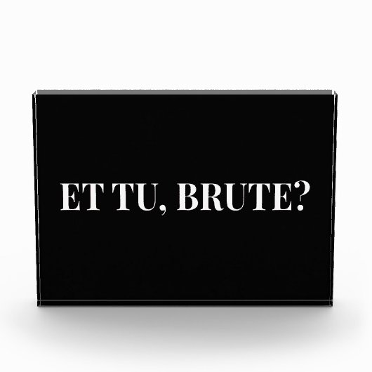 Et Tu, Brute? Julius Cäsar III Fotoblock (Vorderseite)