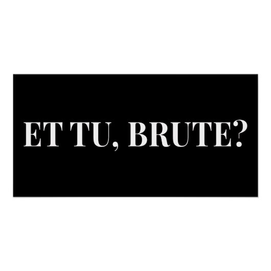Et Tu, Brute? Julius Cäsar III Poster (Vorderseite)