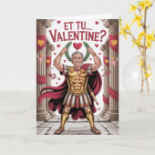 Et Tu Valentine Julius Caesar Karte (Gelbe Blume)