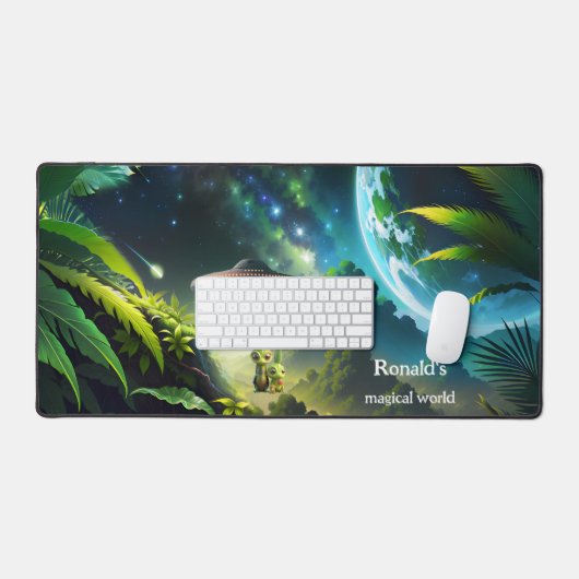 ET UFO Magical Fantasy World Schreibtischunterlage (Tastatur & Maus)