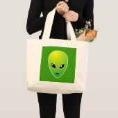 ET - zu Grün Jumbo Stoffbeutel (Vorderseite (Produkt))