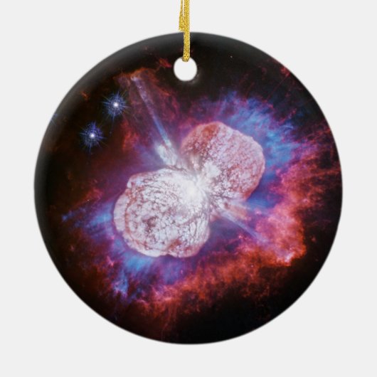 Eta Carinae Binary Star System Fireworks Keramik Ornament (Hinten)