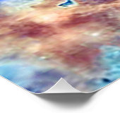 Eta Carinae Nebel Enhanced Blau Poster (Ecke)