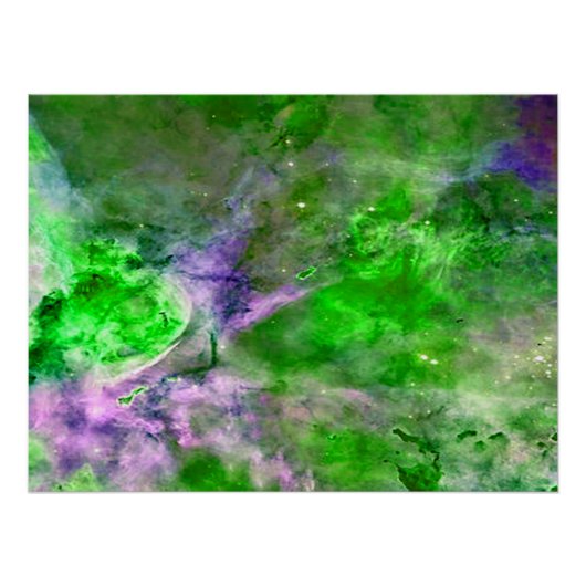 Eta Carinae Nebel Enhanced Grün Poster (Vorderseite)