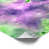 Eta Carinae Nebel Enhanced Grün Poster (Ecke)