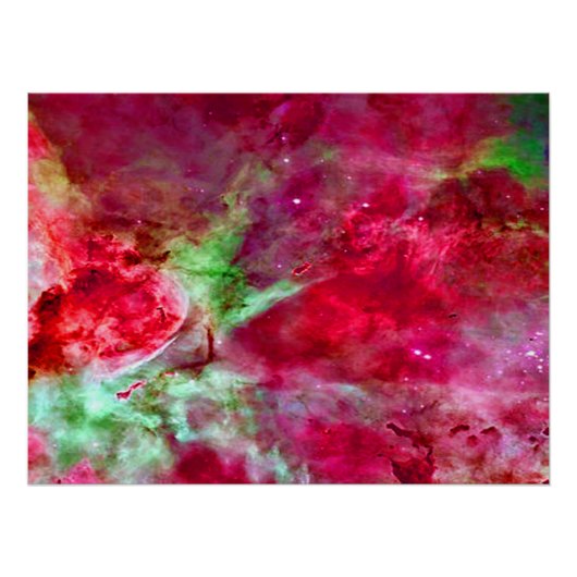 Eta Carinae Nebel Enhanced Rot Poster (Vorderseite)