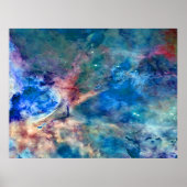 Eta Carinae Nebula Enhanced Blue Value Poster (Vorne)