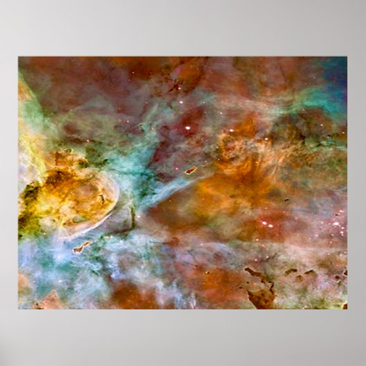 Eta Carinae Nebula in Brown & Copper Value Poster (Vorne)