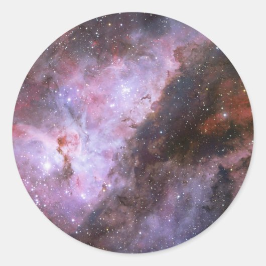 Eta Carinae Nebula Runder Aufkleber (Vorderseite)