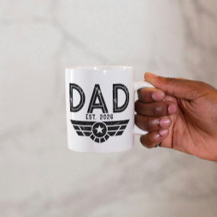 Etablierter Vater Neuer Vater Jahr Luftfahrt Tasse
